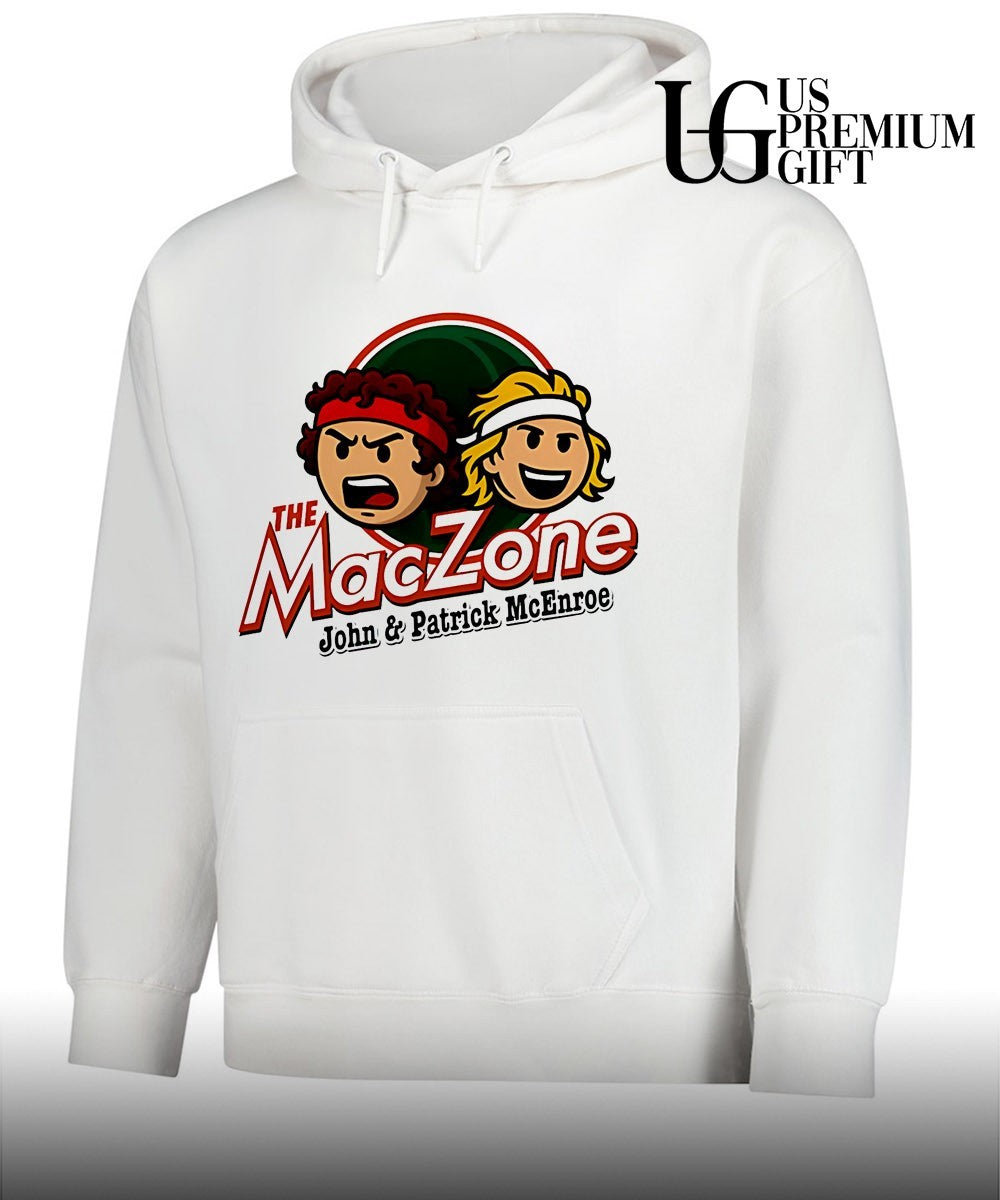 The Maczone John and Patrick Mcenroe logo shirt
