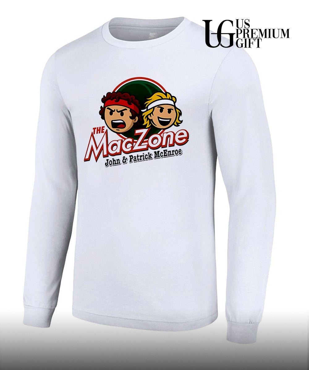 The Maczone John and Patrick Mcenroe logo shirt