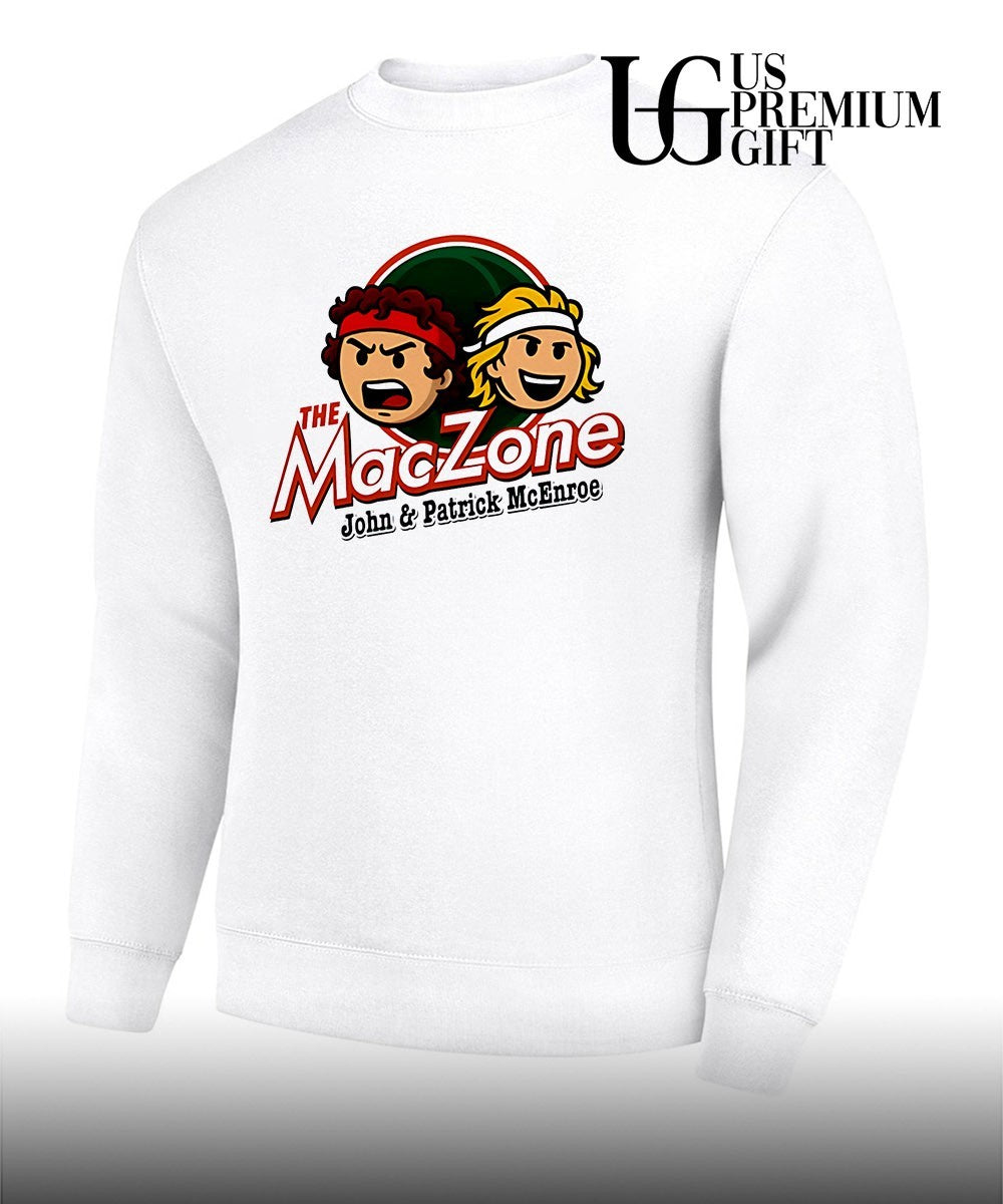 The Maczone John and Patrick Mcenroe logo shirt