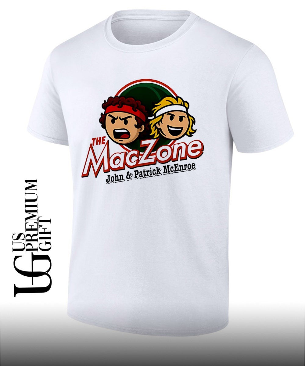 The Maczone John and Patrick Mcenroe logo shirt