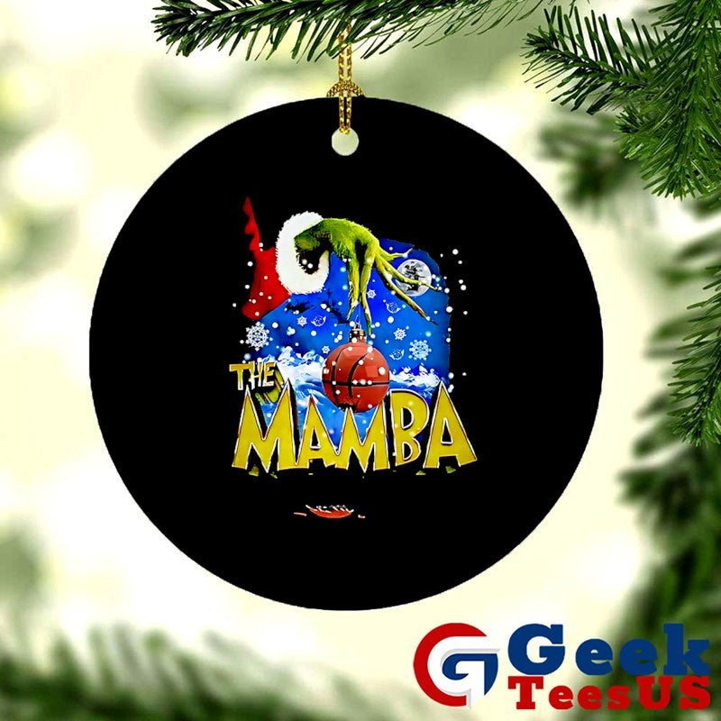 The Mamba Grinch hand Bauble Basketball Christmas shirt