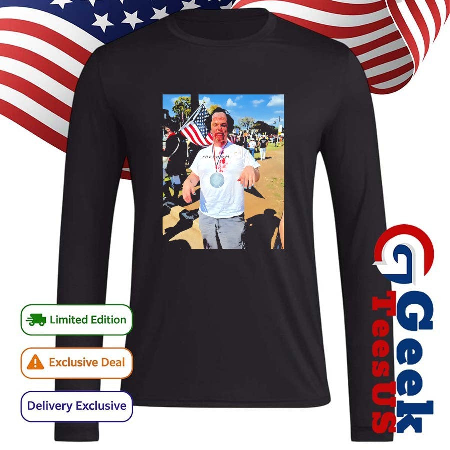The Man Mocked The Assassination Of Charlie Kirk at No Kings Protest in Georgia shirt