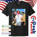 The Man Mocked The Assassination Of Charlie Kirk at No Kings Protest in Georgia shirt