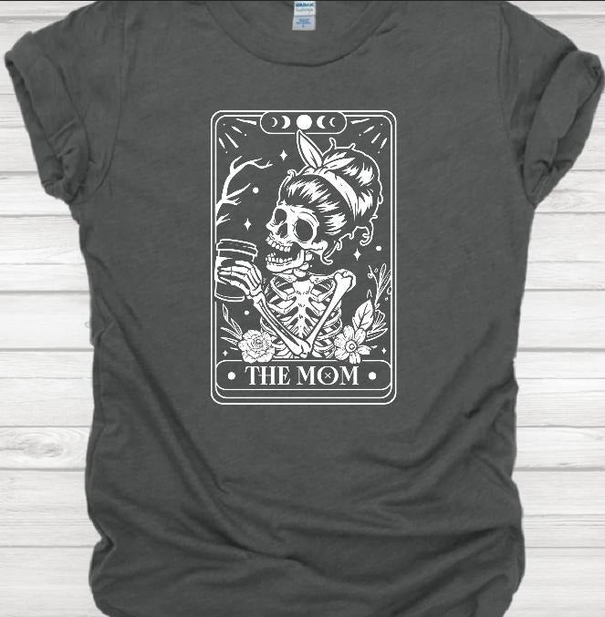 The Mom Card Tarot Casual T-Shirt Shortsleeve Hoodie, Sweatshirt | HypeDripTees.com