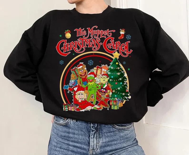 The Muppet Christmas Carol Sweatshirt, Kermit The Frog, Gonzo, Miss Piggy, Christmas Movie Shirt, Merry Christmas Hoodie