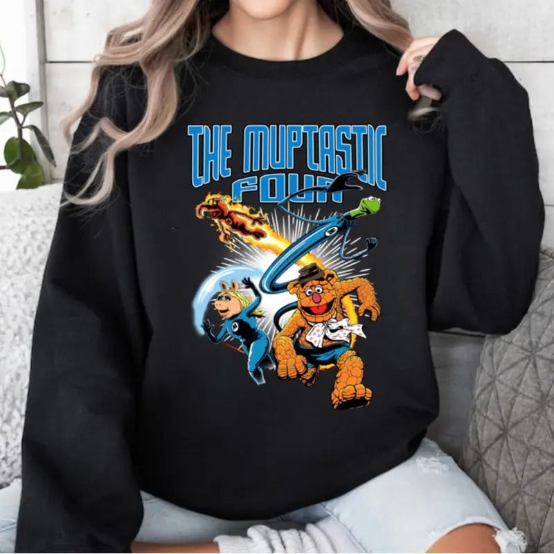 The Muptastic Four Shirt, Muppets Fantastic Four Shirt, The Muppets Sweatshirt, Muppets Funny Tee Shirt, Gift For Fan Hoodie