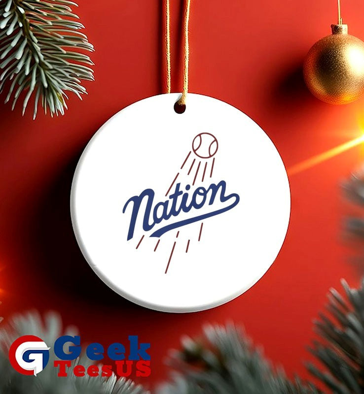 The Nation Los Angeles Dodgers logo parody shirt