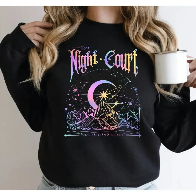 The Night Court Shirt, Velaris City Of Starlight Shirt, A Court Of Thorns And Roses Shirt, Court Of Dreams Jumper, Sjm...