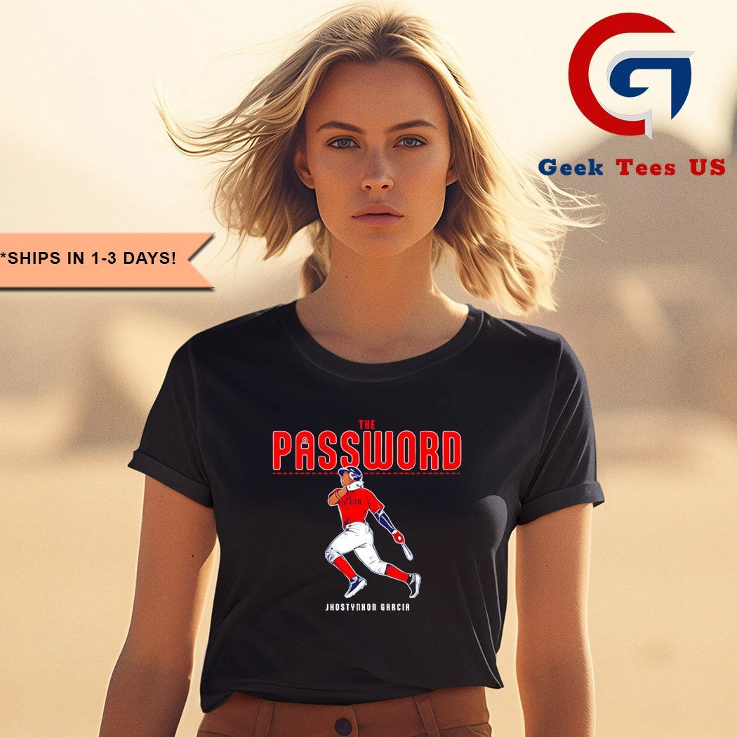 The Password Jhostynxon Garcia Bioston Red Sox shirt