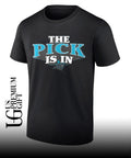 The Pick is in Carolina Panthers Football shirt
