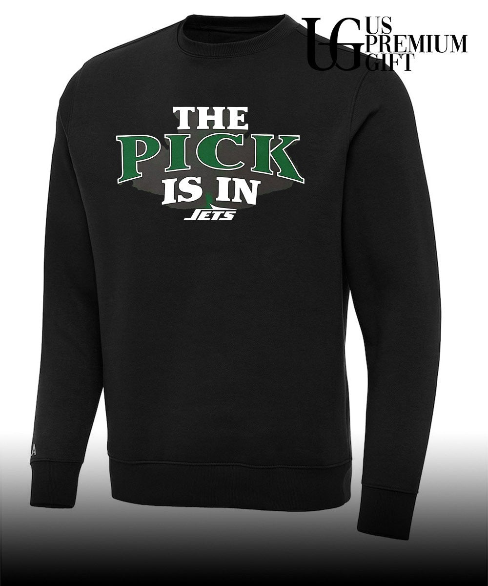The Pick is in New York Jets Football shirt
