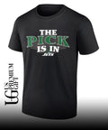 The Pick is in New York Jets Football shirt