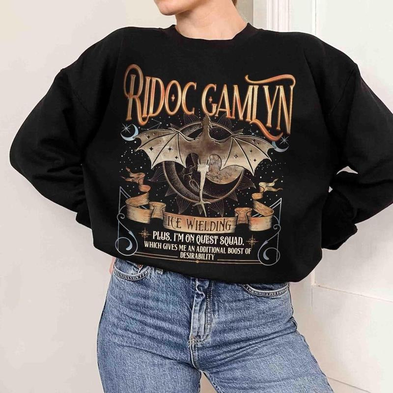 The Quest Squad Onyx Storm Sweatshirt Gift For Book Lover, Gildan Unisex, Premium Quality Cotton, Classic Styles, Never...