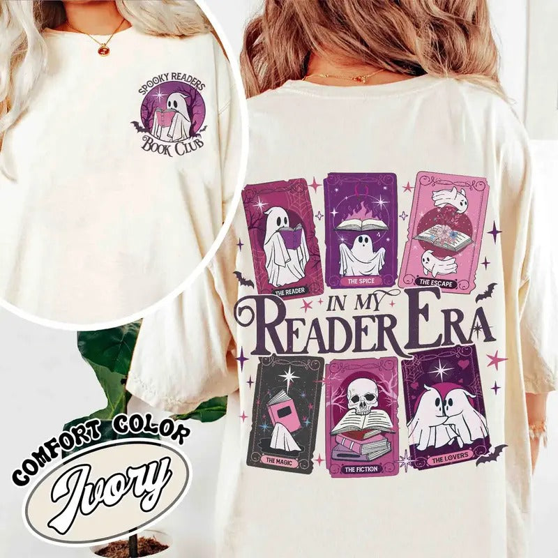 The Reader Tarot Card Comfort Colors Shirt, the Reader Tarot Card Shirt, Spooky Reader Shirt, Spooky Readers Book Clubs...