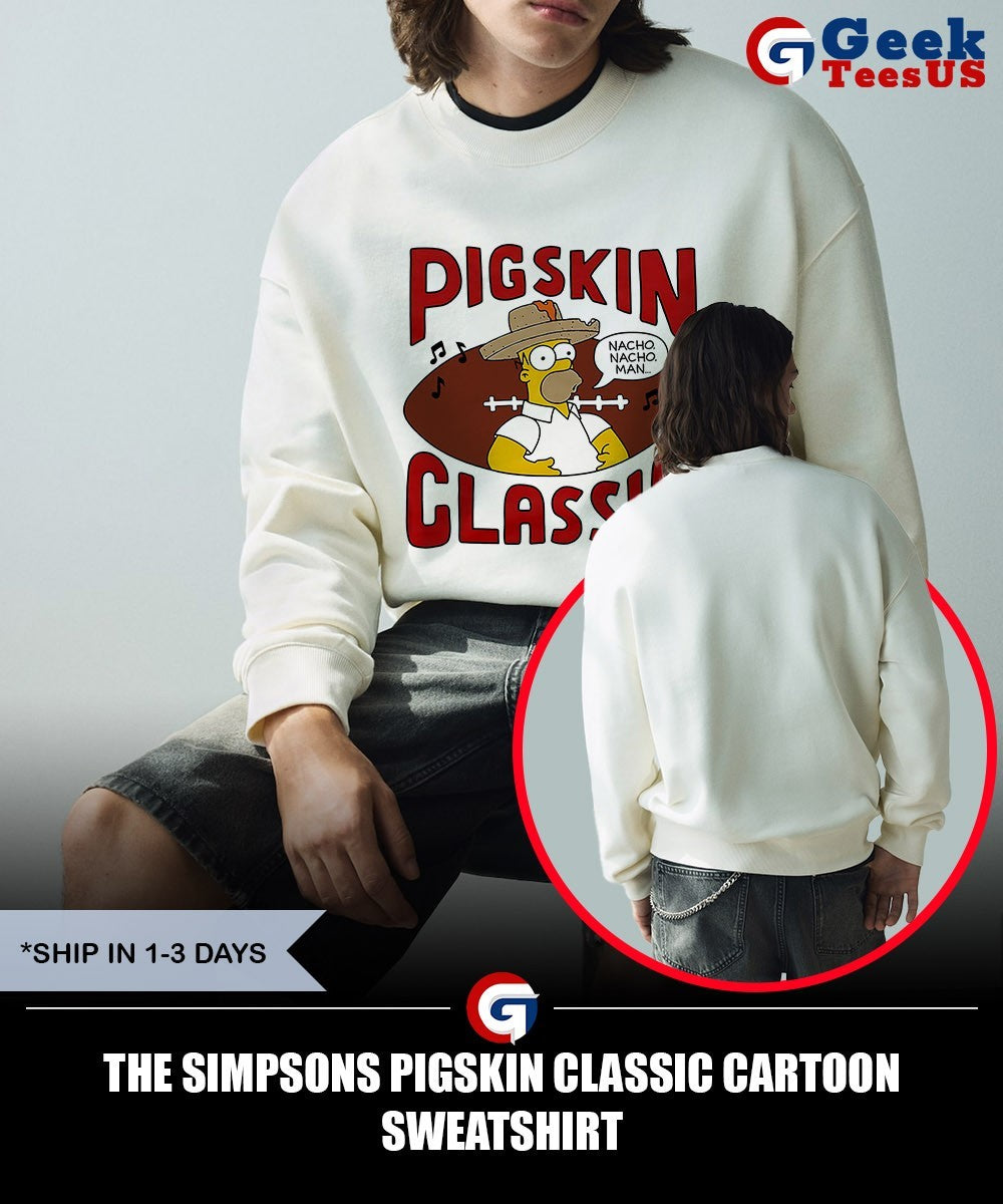 The Simpsons Pigskin Classic cartoon shirt