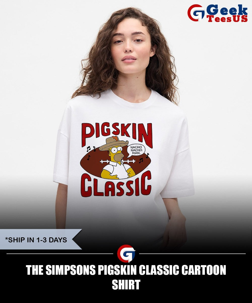 The Simpsons Pigskin Classic cartoon shirt