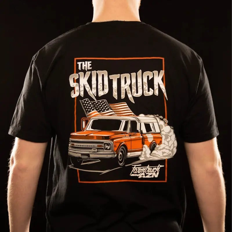 The Skid Truck - T-shirt vintage  shirts Crewneck Cotton Hoodie, Sweatshirt | HypeDripTees.com
