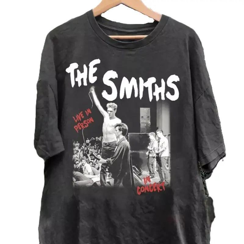 The Smiths Retro T-Shirt, Vintage Music Band Tee, 80s Rock Shirt, Graphic Tee, Unisex Music Merch, 2000 scene clothes,...