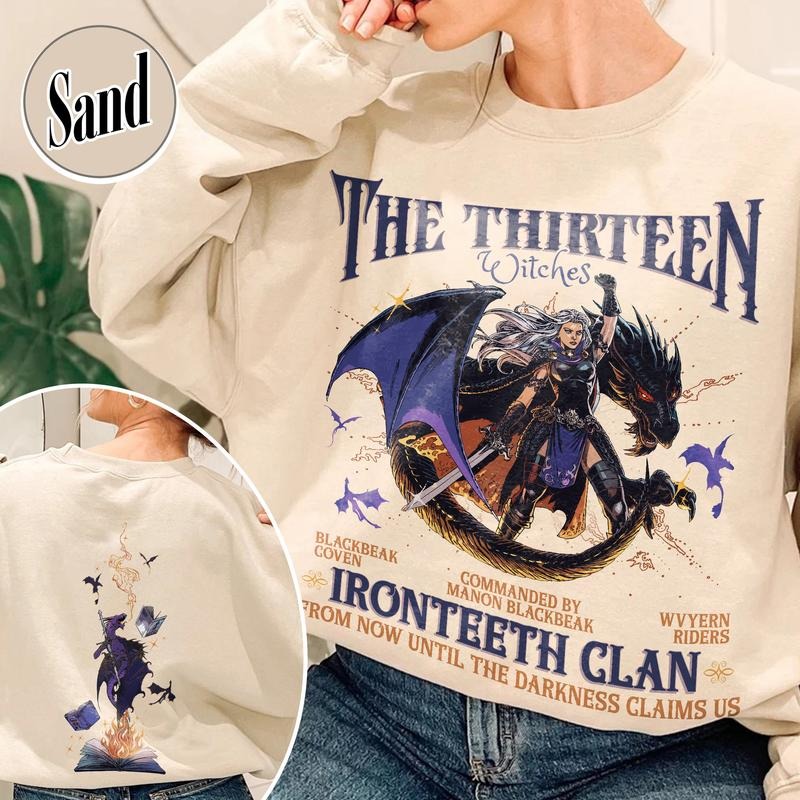 Thirteen Manon Blackbeak Ironteeth Darkness Claims Us Tog Manon Blackbeak SJM Bookish T-Shirts, Hoodie, Sweatshirt