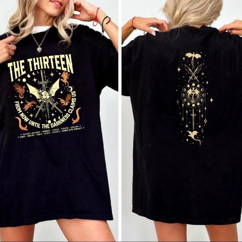 The Thirteen Throne Of Glass 2 Sides Tshirt, From Now Until The Darkness Claims Us Shirt, We Are The Thirteen Shirt ,...
