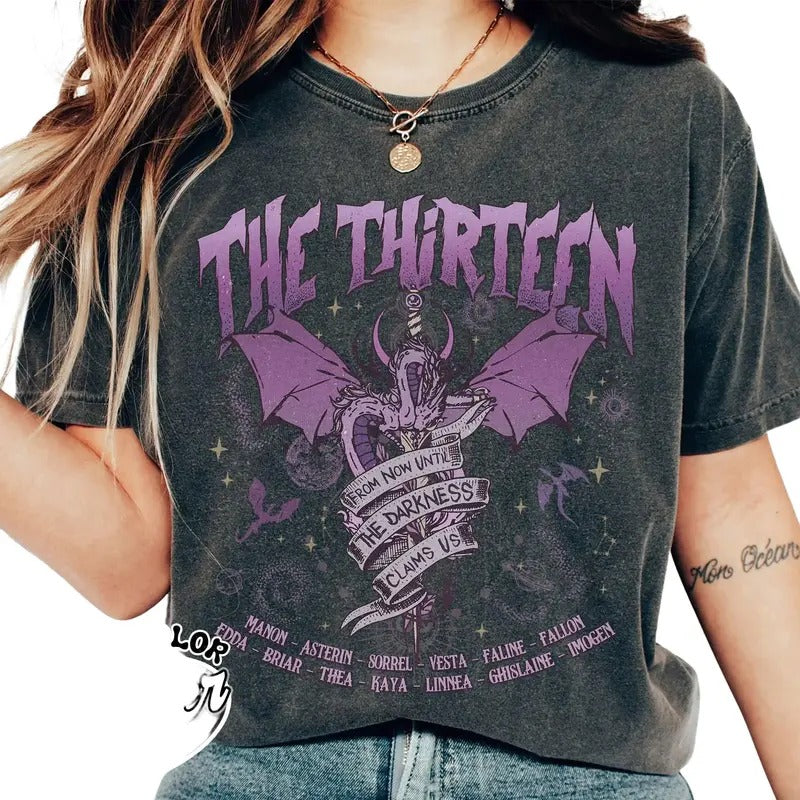 The Thirteen Throne Of Glass Comfort Color Shirt Hoodie, Sweatshirt | HypeDripTees.com