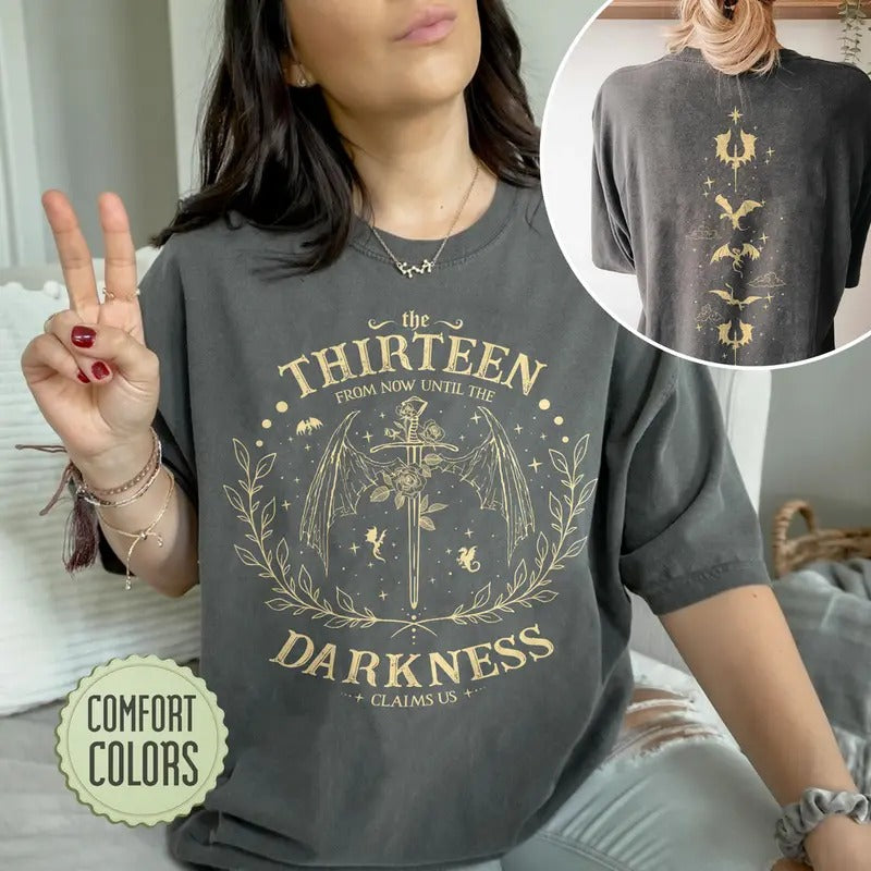 The Thirteen Throne Of Glass Comfort Colors Shirt, We Are The Thirteen, Bookish Gift Hoodie, Sweatshirt | HypeDripTees.com