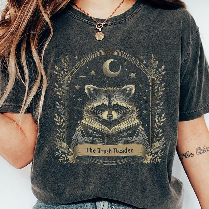 The Trash Reader Shirt, Bookish Raccoon tShirt, Racoon Smut Reader Shirt, Smut Gift, Smut Lover Shirt, Spicy Book Shirt,...