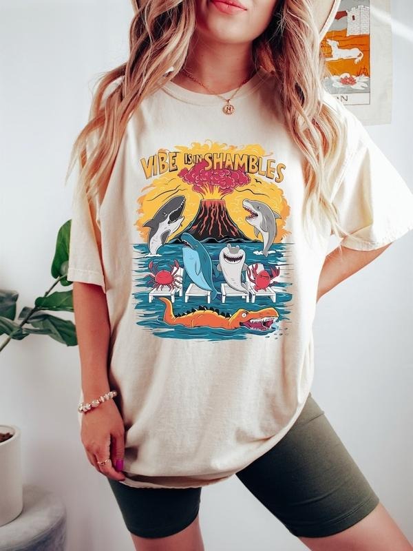 The Vibes Are In Shambles Shirt, Funny Meme Shirt, Funny Sarcastic Shirt, Vintage Shirt, Mental Health Shirt, Big Bang...