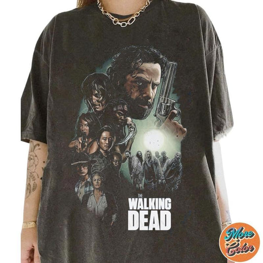 The Walking Dead Group Shirt, Daryl Dixon Shirt, Rick Grimes tee, Walking Dead Merch, Glenn Maggie Rhee Shirt, Cotton Unisex T-Shirt, Crew Neck, Size S- 4XL, Menswear Top, Womenswear Top Underwear Streetwear