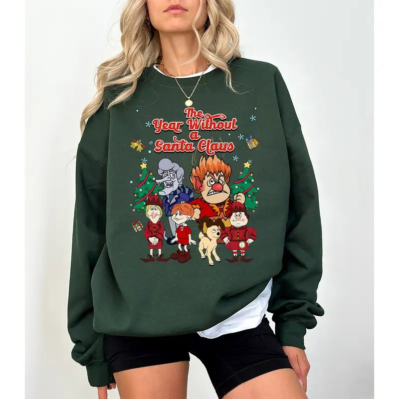 The Year Without Santa Claus Sweatshirt, Miser Brothers Sweatshirt, Snow miser Shirt, Heat Miser Tee, Heat And Snow...