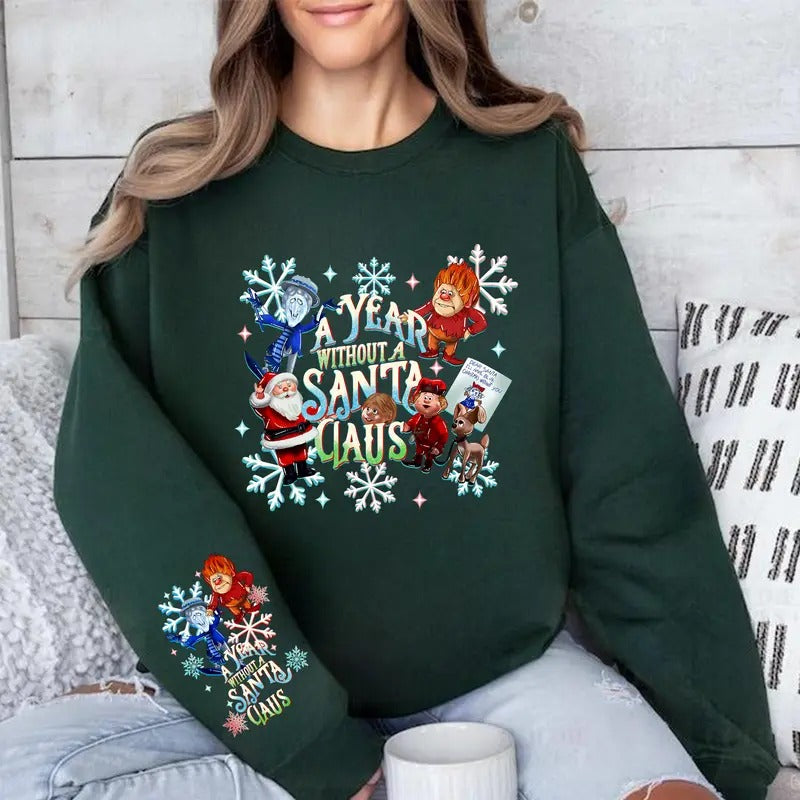 The Year Without Santa Snow Miser Heart Sweatshirt, Miser Brothers Shirt, Heat And Snow Misers Hoodie, Family Matching...