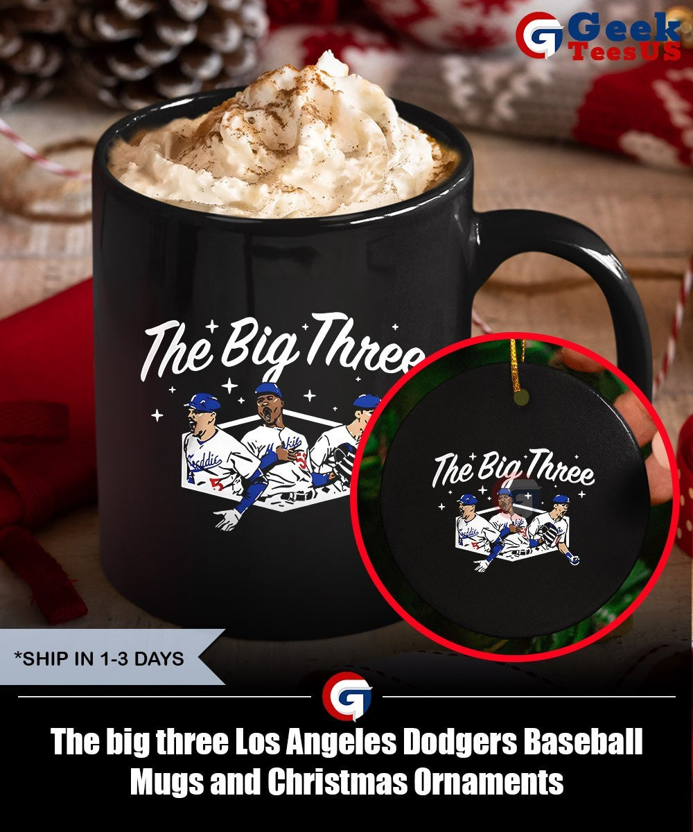 The big three Los Angeles Dodgers Baseball shirt