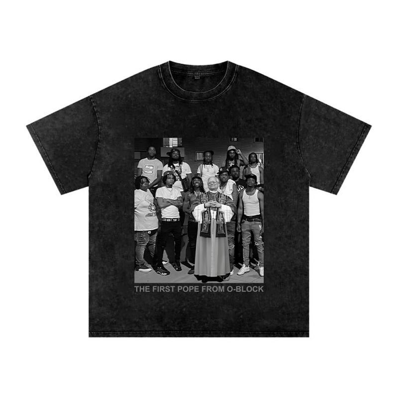 The first Pope from O-Block Shirt Pope From Oblock Graphic Tee Hoodie, Sweatshirt | HypeDripTees.com