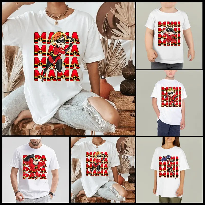 The lncredibles family matching shirt, Family Trip Shirt, Cartoon Shirt Hoodie, Sweatshirt | HypeDripTees.com