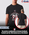 The perfect combination of Arizona Cardinals Football and the 78th Anniversary of the United States Air Force 1947-2025 shirt