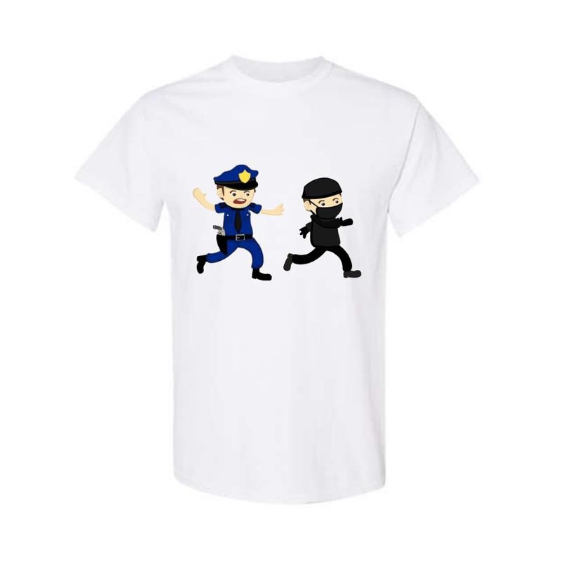 The police catch the thief Shirt, Meme Shirt, Trendy Shirt Hoodie, Sweatshirt | HypeDripTees.com