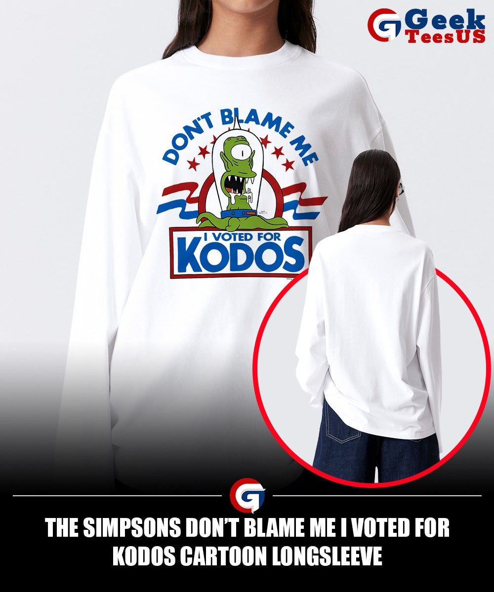 The simpsons don’t blame me I voted for kodos cartoon shirt