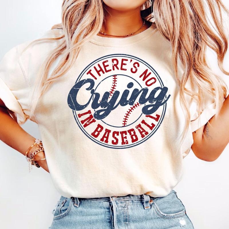There's No Crying In Baseball Shirt Baseball Mom T-shirt Baseball Mama Tee Game Day Shirt Baseball Player Shirt Sports...