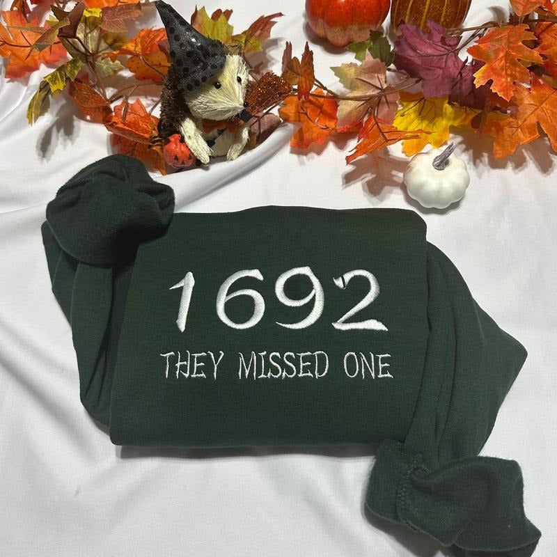 They missed one embroidered Halloween sweatshirt T-Shirts, Hoodie | HypeDripTees.com