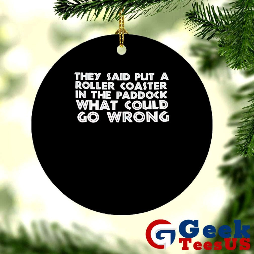 They said put a roller coaster in the paddock what could go wrong shirt
