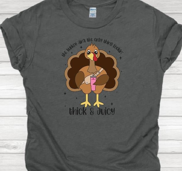 Thick and Juicy Turkey T-Shirt Hoodie, Sweatshirt | HypeDripTees.com