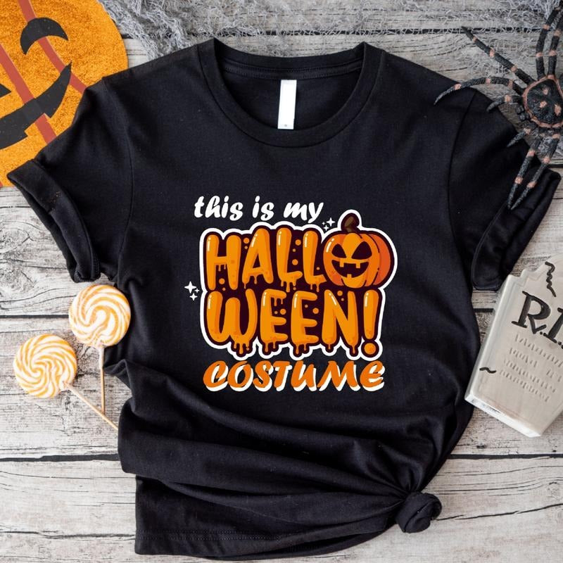 This Is My Halloween Costume T-Shirt, Unisex Halloween Party Shirt, Funny Spooky Season Tee Hoodie, Sweatshirt