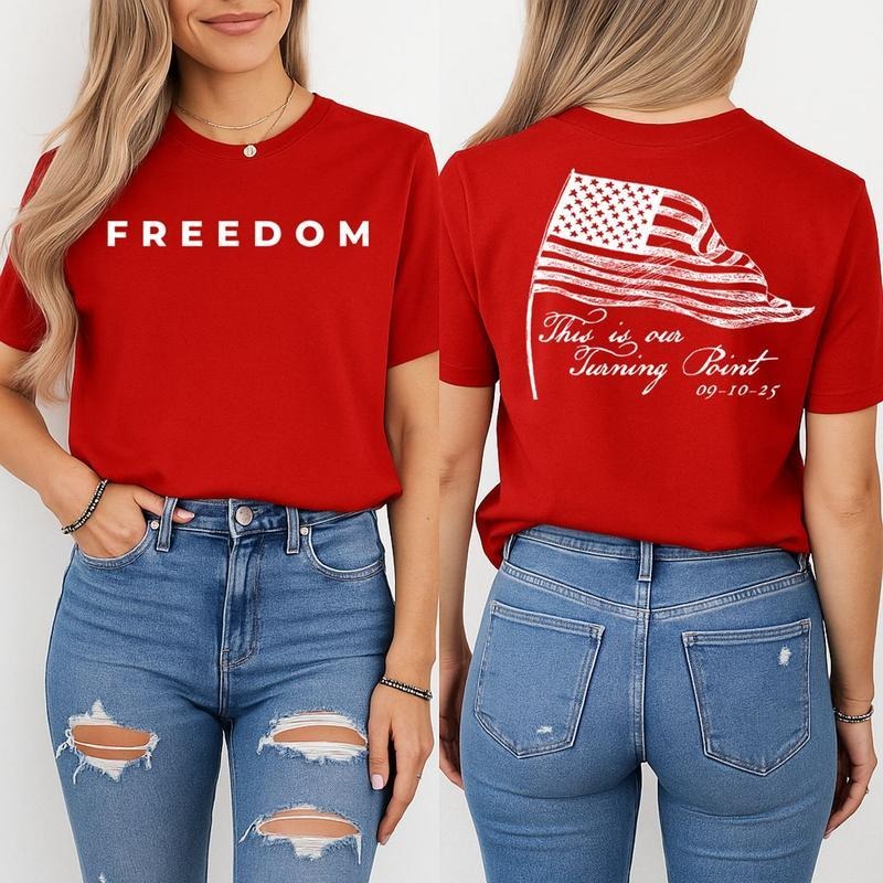 This Is Our Turning Point Shirt, Freedom T-Shirt, We wear Red in 14th October Shirt, Faith-Based Unisex Tee Memorial...