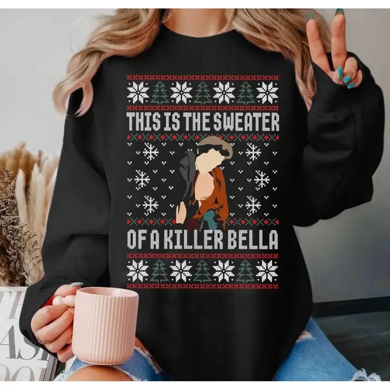 This Is The Sweater Of A Bella Sweatshirt, Book Lover Gift Ugly Christmas Sweater, Bookworm Twilight Sweater, Unisex...