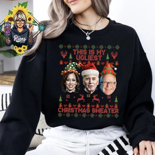 This is My UGLIEST Christmas Sweater unisex Crewneck