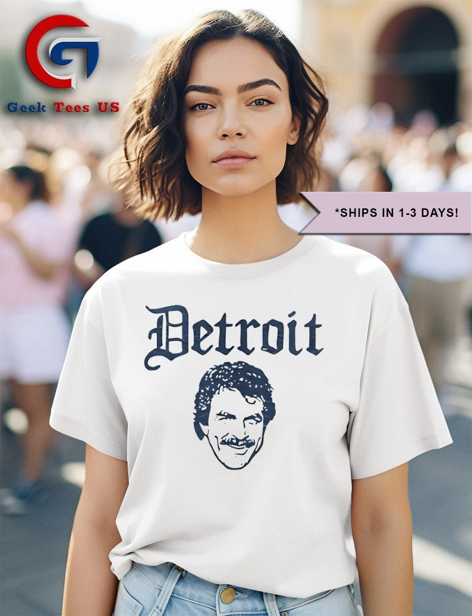 Thomas Magnum big head Detroit Tigers shirt