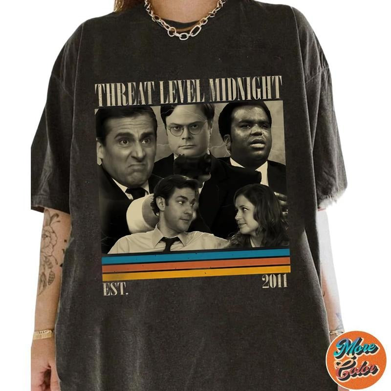 Threat Level Midnight Season 7 Retro Shirt, Cotton Unisex T-Shirt, Crew Neck, Size S- 4XL, Menswear Top, Womenswear Top...