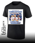 Threepeat loading 24 World 25 Champs 26 Los Angeles Dodgers MLB signature 8 bit shirt