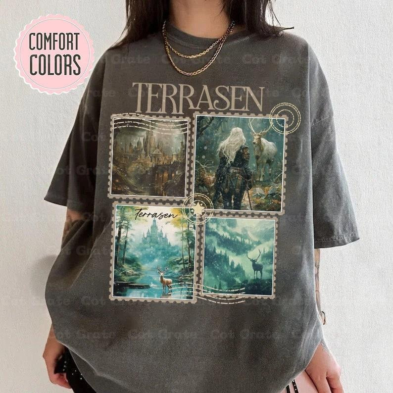 Throne Of Glass Aelin Galathynius Shirt - Terrasen ACOTAR Tee Best Price Hoodie, Sweatshirt | HypeDripTees.com