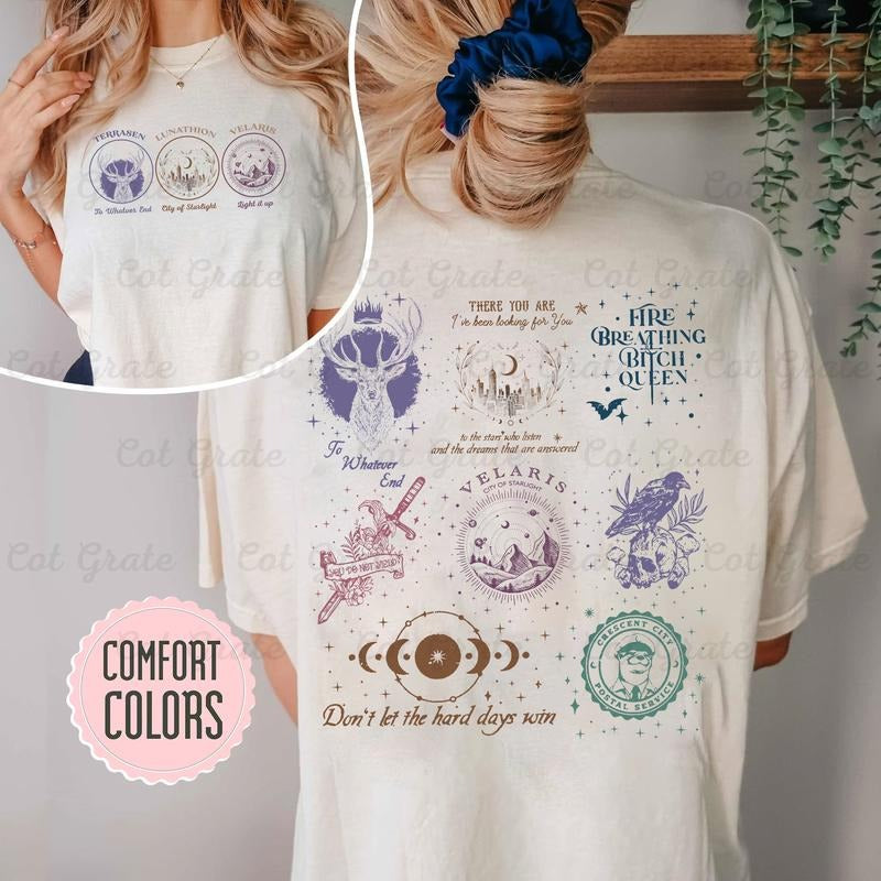 Throne of Glass Sweatshirt - Velaris, City of Starlight Design Best Price T-Shirts, Hoodie | HypeDripTees.com